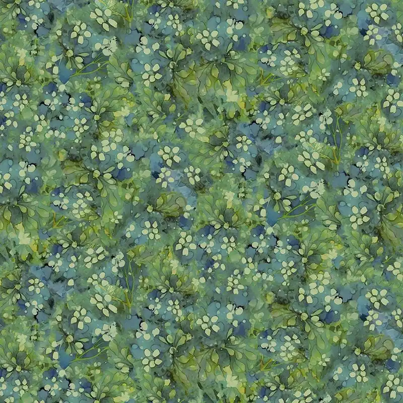 One Day Deal Timeless Treasures Forest Whisper Fleur-CD3687 Tonal Floral – Green