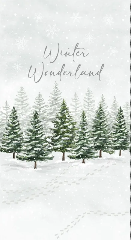 Warranty Included Timeless Treasures Winter Wonderland – CD3691 Winter – 24″ Panel