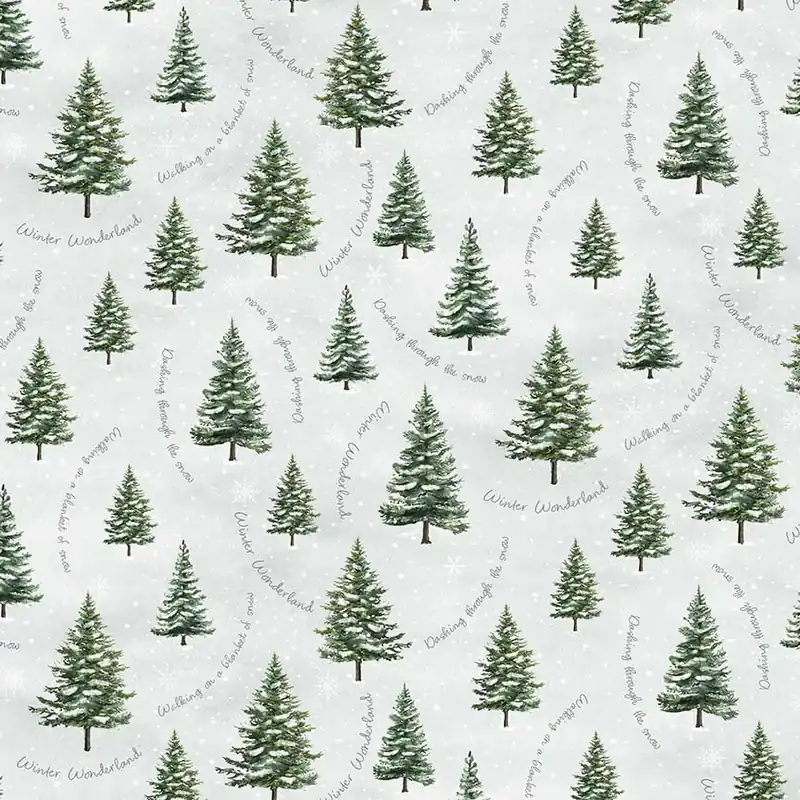 Affordable Timeless Treasures Winter Wonderland – CD3693 Tree – Trees With Winter Scripts