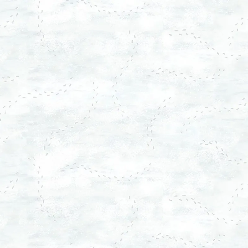 Price Drop Timeless Treasures Winter Wonderland – CD3698 Snow – Snowy Footprints