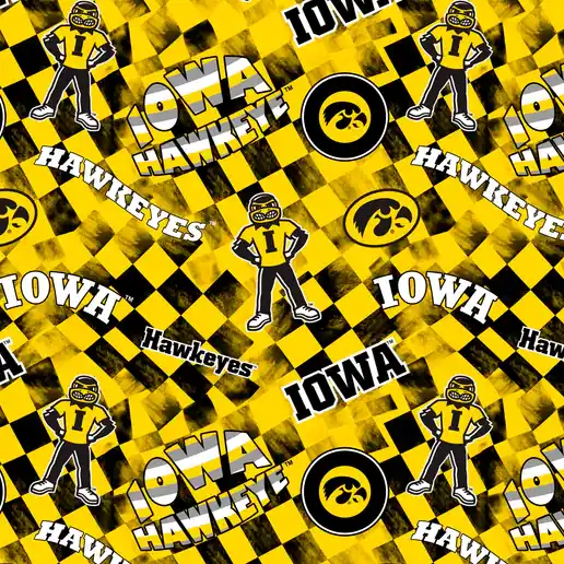 University of Iowa Licensed Cotton 1370 Modern