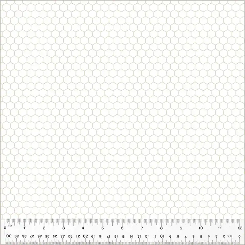 Windham Fabrics Afternoon in the Garden – Honeycomb 54437-1 White Hassle-Free Returns