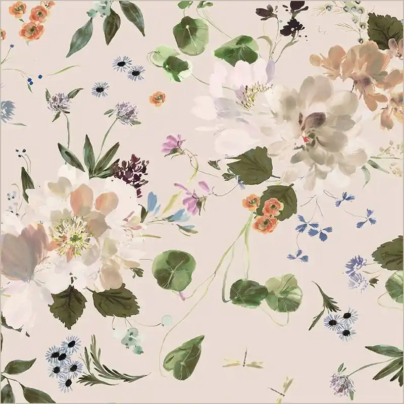 Windham Fabrics Bloomfield by Kelly Ventura – 54872D-1 Shell Peony Garden No Minimum Order