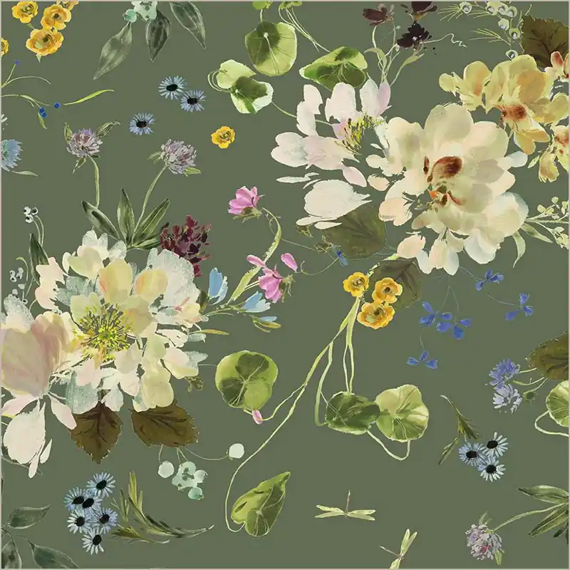 Shop Now Windham Fabrics Bloomfield by Kelly Ventura – 54872D-2 Grass Peony Garden