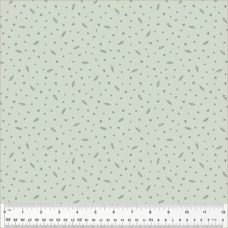 Windham Fabrics Forest Tales by Whistler Studios – 54445-8 Leaf Sprinkle Mint Exclusive