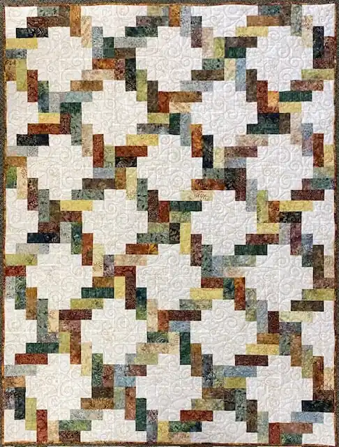 Hot Deal Jelly Twist | Quilt Kit Featuring Windsong Batiks