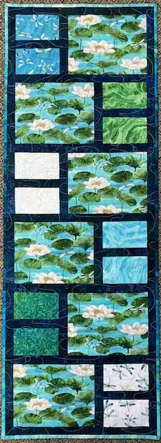 Mansfield Table Runner Quilt Kit – Tranquil Waters Premium