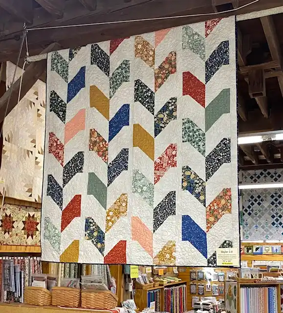 Low Price Skyler 2.0 Twin Size Quilt Kit from Stripology Quickies Book by Gudrun Erla of GE Designs – Featuring Brookside from Moda by 1Canoe2