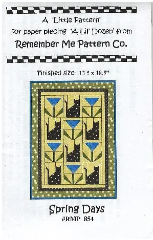 Remember Me Pattern Company – Spring Days Limited Offer
