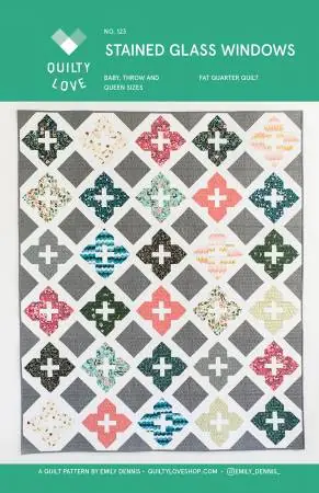Stained Glass Windows Quilt Pattern Price Drop
