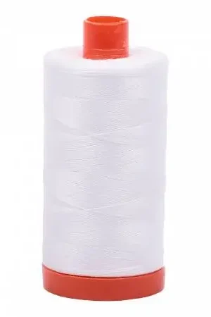 Aurifil 50wt/2ply Cotton Thread – 2021 Natural White Trending
