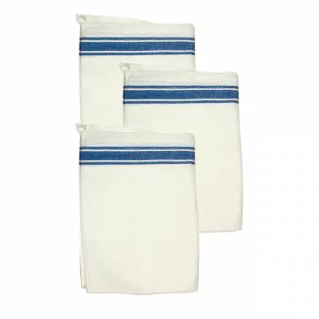Aunt Martha’s Vintage 1930 Striped Towels 18in x 28in Blue, Package of 3 One Day Deal