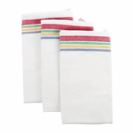 Aunt Martha’s Vintage 1930 Striped Towels 18in x 28in Multi, Package of 3 No Minimum Order