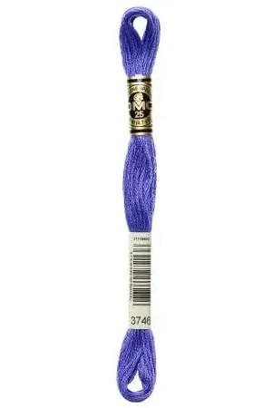 Authentic DMC 6 Strand Floss | 3746 Dark Blue Violet