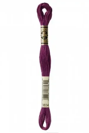 Authentic DMC 6 Strand Floss | 3834 Dark Grape