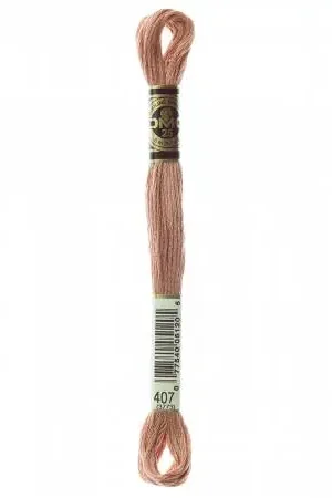 Authentic DMC 6 Strand Floss | 407 Dark Desert Sand