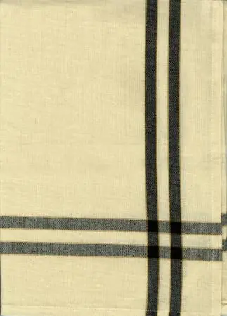Limited Edition Tea Towel Black/Cream with Black Stripe