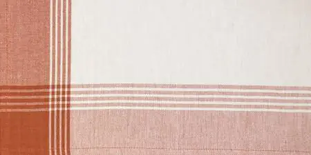 Tea Towel McLeod No Stripe Terra Cotta with White Today Only