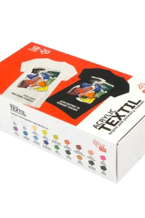 Rosa Talent STYLE Textile Acrylic Paint Set 18 colors (0.68 oz) Limited Offer