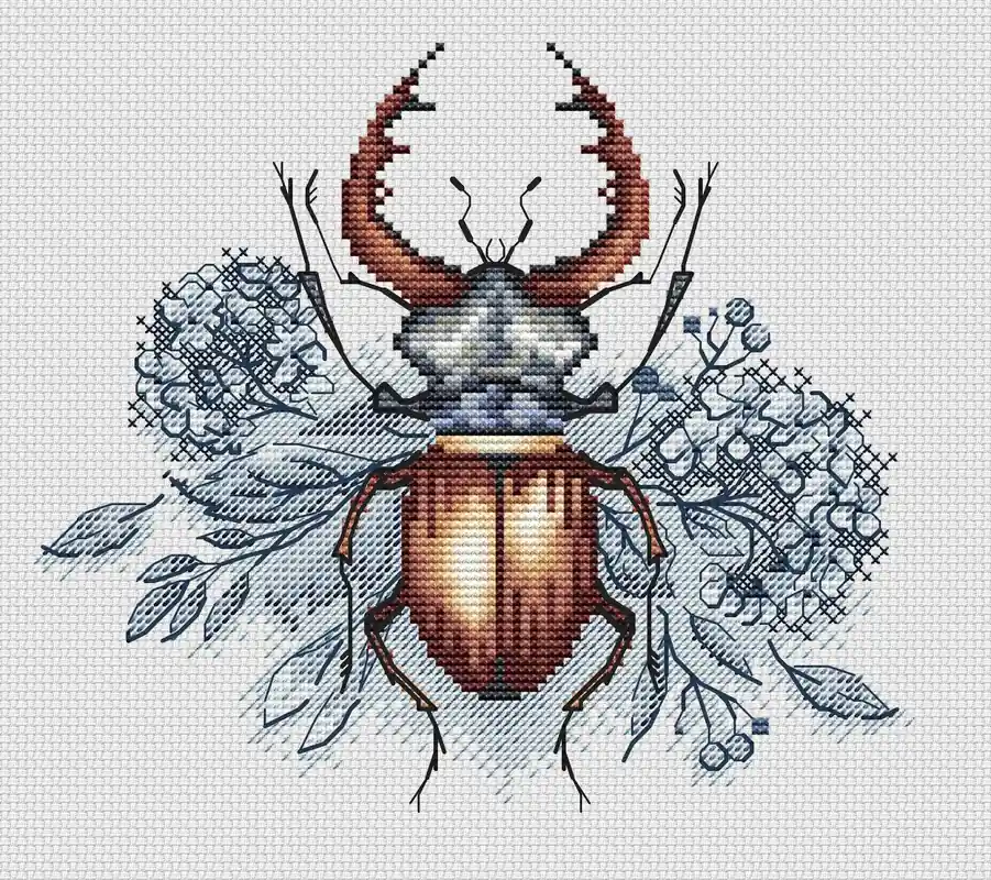 Get Yours Beetle - PDF Cross Stitch Pattern