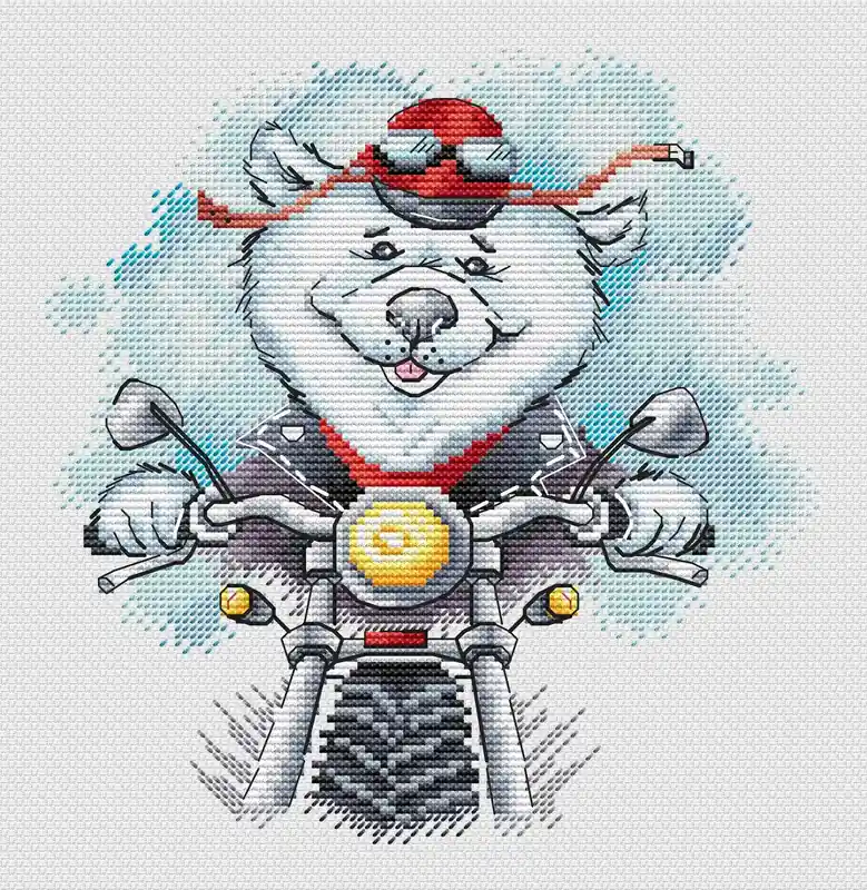 Biker - PDF Cross Stitch Pattern Low Price