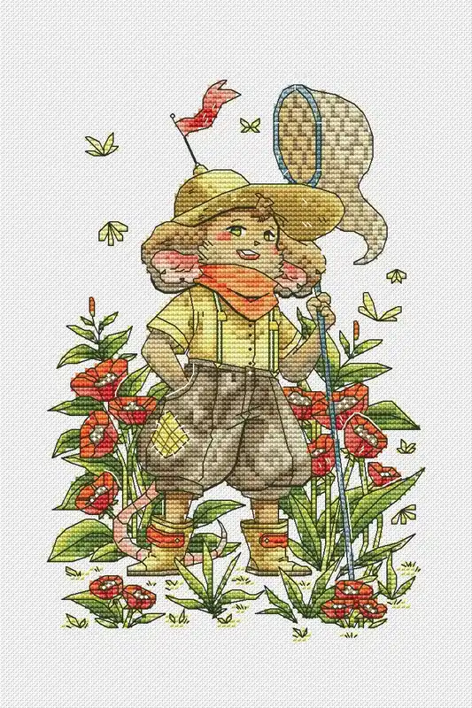 Catcher mouse - PDF Cross Stitch Pattern Luxury
