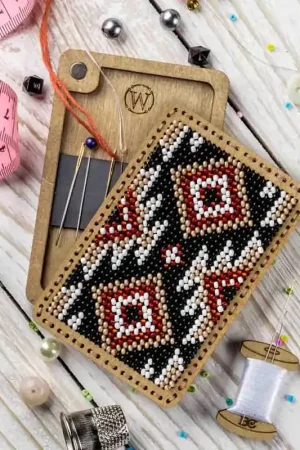 Final Sale Bead Embroidery Kit for creating a pin cushion FLZB(N)-091