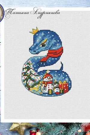 Trending Snake. December - PDF Cross Stitch Pattern