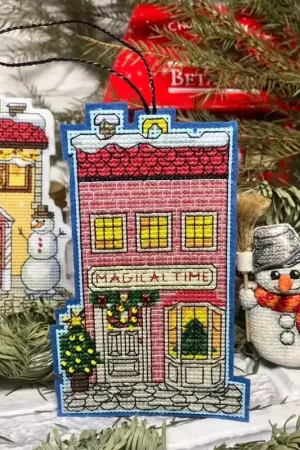The house is a time of magic - PDF Cross Stitch Pattern Free Returns