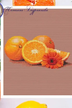 Orange mood - PDF Cross Stitch Pattern Last Chance