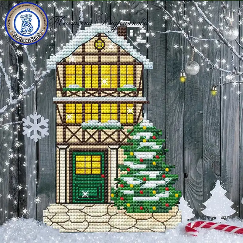 Special Offer The Christmas House - PDF Cross Stitch Pattern