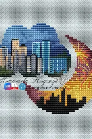Festive fireworks - PDF Cross Stitch Pattern Cheap