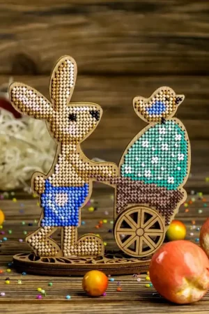 Instant Buy Set for embroidery with beads on wood FLK-426