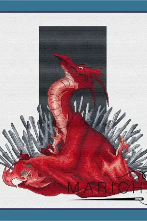 The dragon family - PDF Cross Stitch Pattern New Arrival