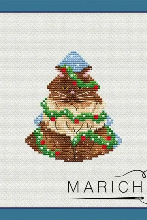 Christmas tree cat - PDF Cross Stitch Pattern Last Chance