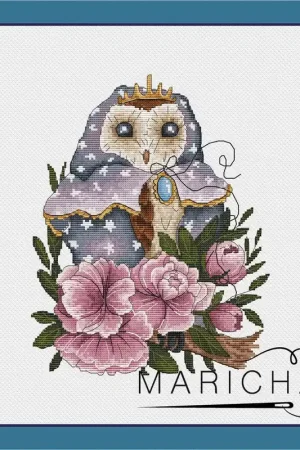 Queen owl - PDF Cross Stitch Pattern Last Chance