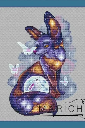Star Fox and Moon Hare - PDF Cross Stitch Pattern Express Delivery