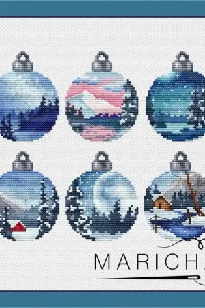 Landscapes set - PDF Cross Stitch Pattern Popular