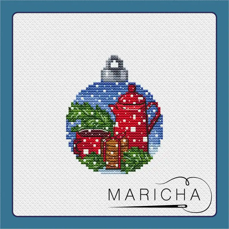 Christmas Ball. Cocoa - PDF Cross Stitch Pattern Sale