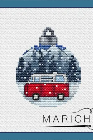 Exclusive Christmas Ball. Volkswagen - PDF Cross Stitch Pattern