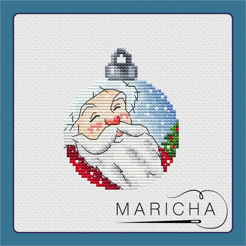 Christmas Ball. Moroz Ivanovich - PDF Cross Stitch Pattern Low Price