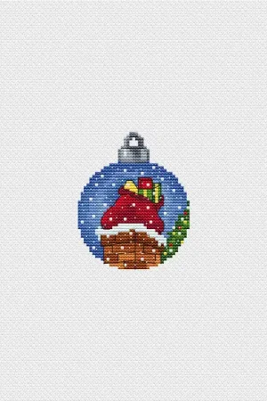 Christmas ball. Bag - PDF Cross Stitch Pattern Certified
