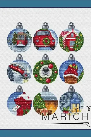 Christmas set - PDF Cross Stitch Pattern Hassle-Free Returns