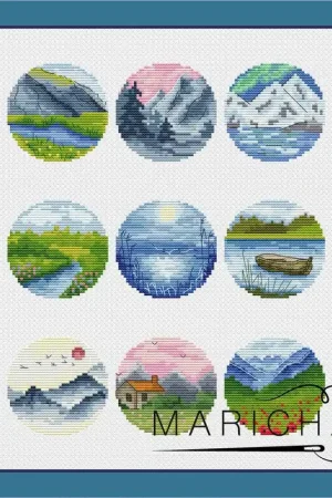 Landscapes set - PDF Cross Stitch Pattern Last Chance