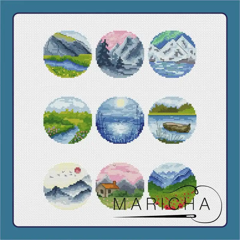 Landscapes set - PDF Cross Stitch Pattern Last Chance