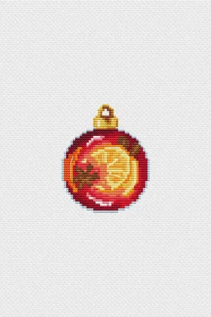 Limited Time Christmas ball. Mulled wine - PDF Cross Stitch Pattern