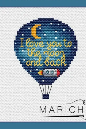 Balloon. Declaration of love - PDF Cross Stitch Pattern Buy Online