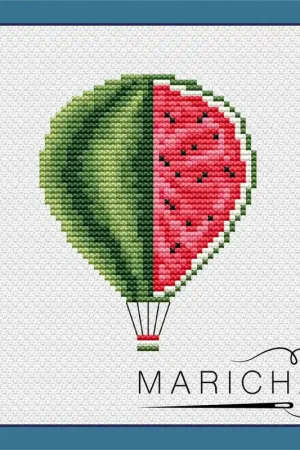 Balloon. Watermelon - PDF Cross Stitch Pattern Today Only