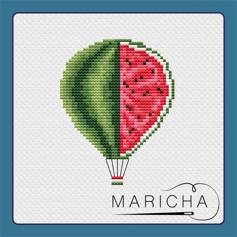 Balloon. Watermelon - PDF Cross Stitch Pattern Today Only