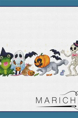 Round dance for Halloween - PDF Cross Stitch Pattern Buy Today